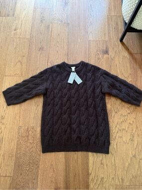 Mohair/Wool chocolate brown sweater